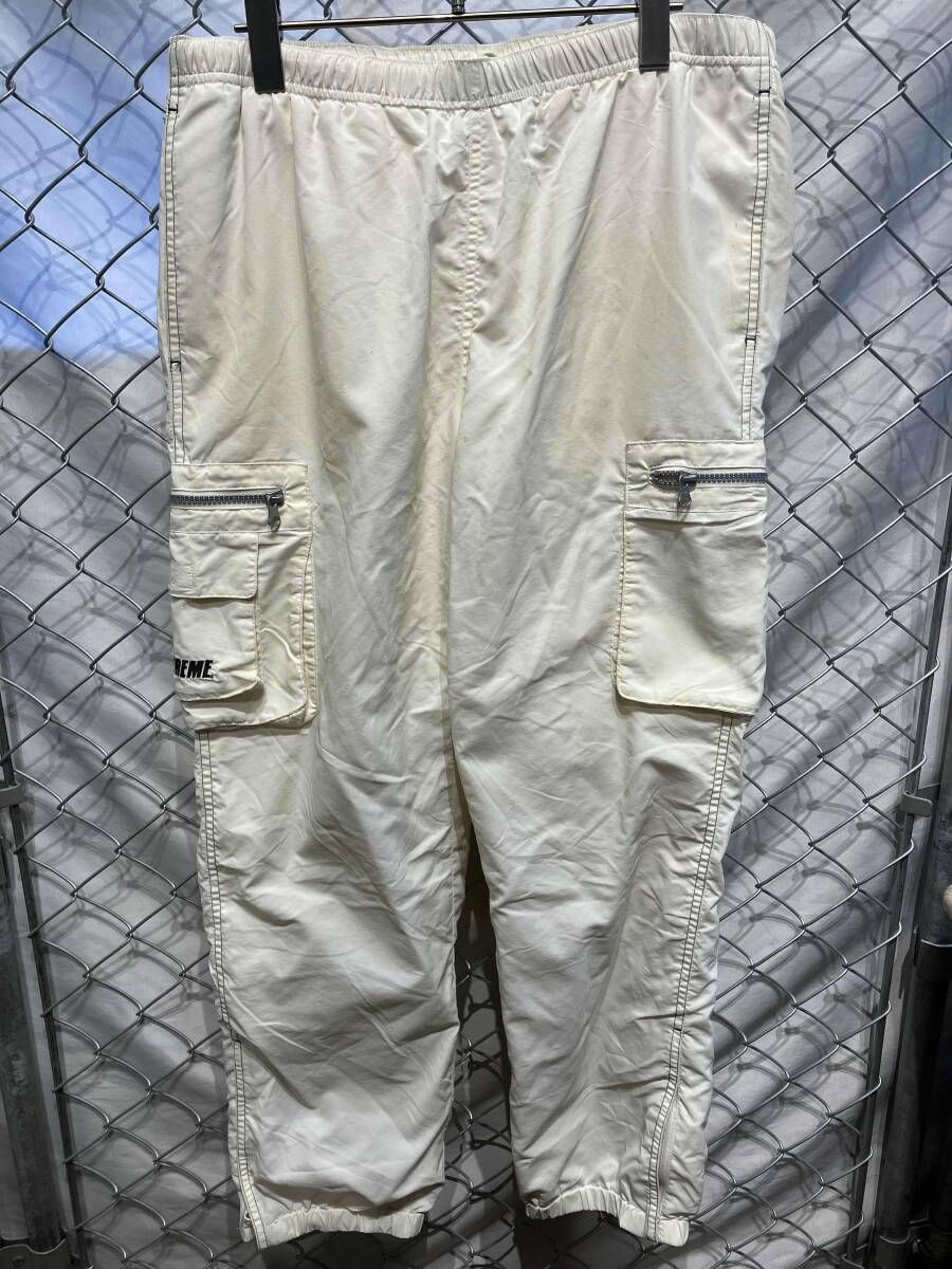 19ss supreme nylon cargo pants ナイロンカーゴパンツ ホワイト系 S