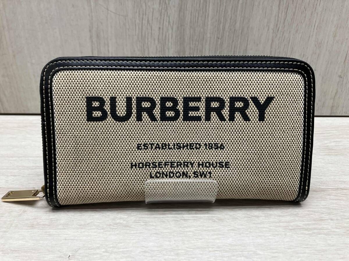 BURBERRY/バーバリー ホースフェリープリント ラウンドファスナー