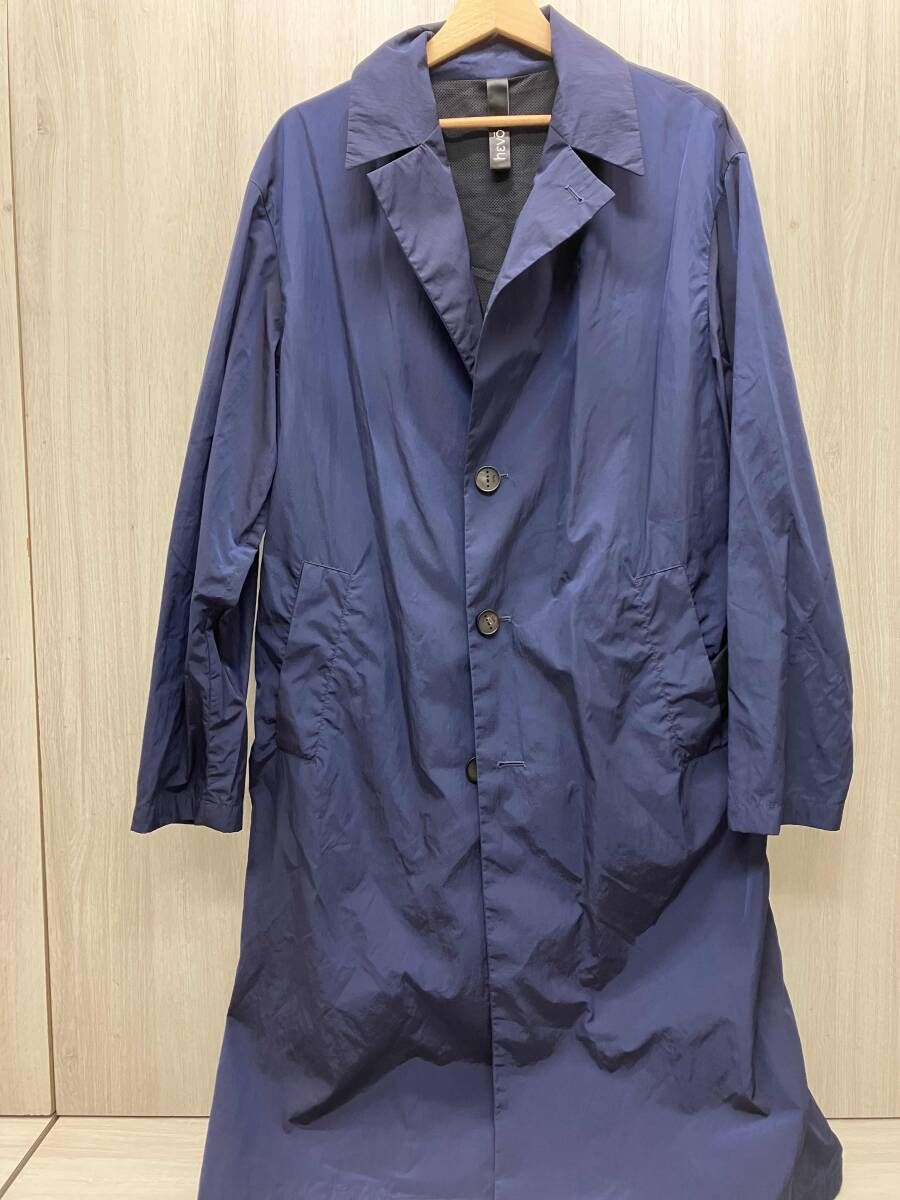 HEVO OTSUNI シングルベルテッドコート 表記サイズ50 ネイビー 【公式