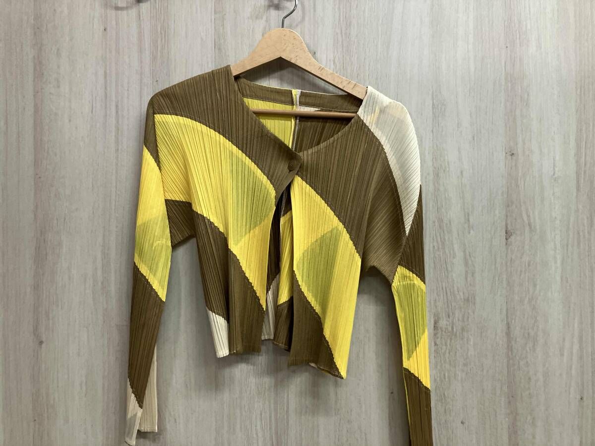 PLEATS PLEASE ISSEY MIYAKE ノーカラージャケット PP01-J0646 サイズ3