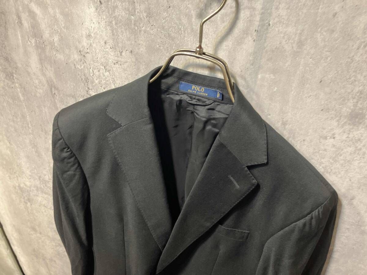90s Polo Ralph Lauren テーラードジャケット POLO RALPH LAUREN テーラードジャケット サイズ36S ブラック ポロ