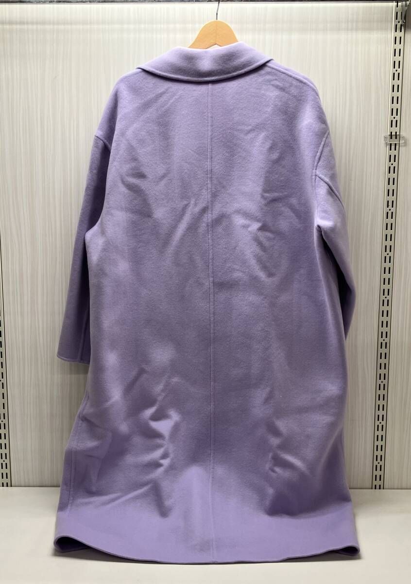 23区 MANTECO リバー ロングコート SC23IW0402 サイズ38 ラベンダー系