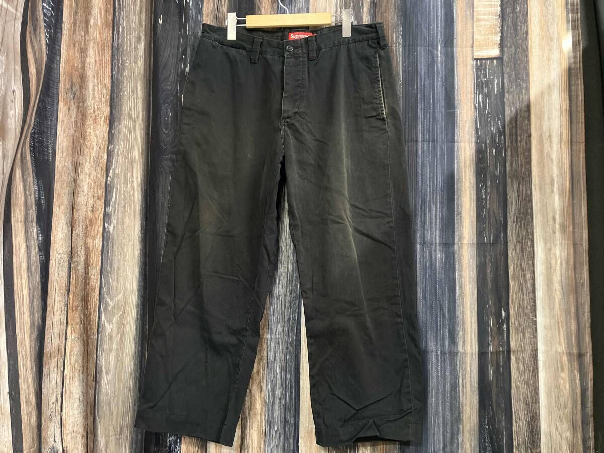 Supreme シュプリーム PIN UP チノパンツ ボトム ブラック 32