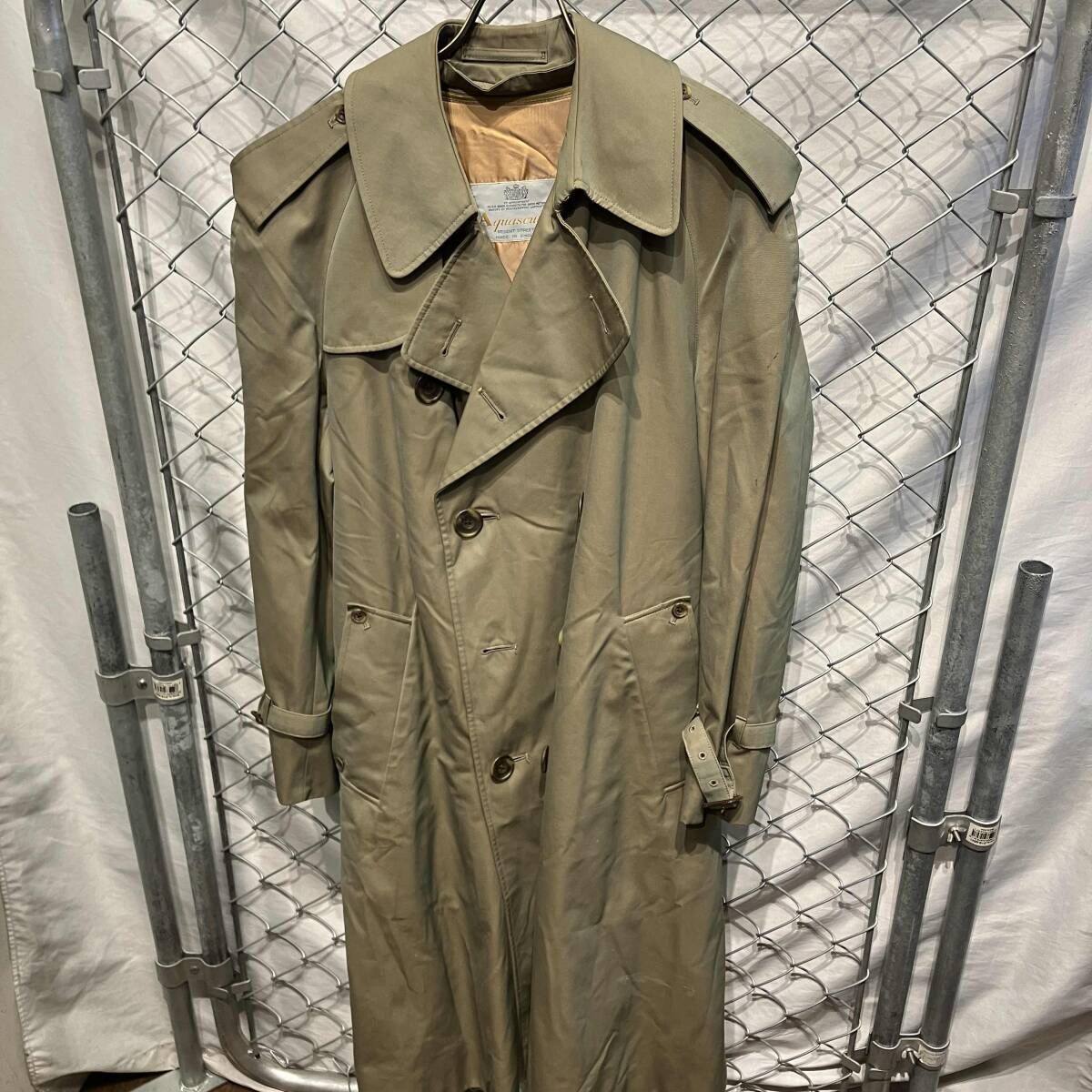 Aquascutum トレンチコート タマムシ アクアスキュータム - メルカリ