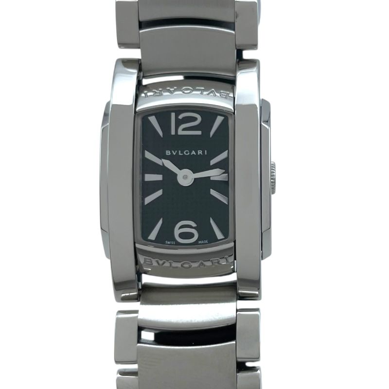 ブルガリ BVLGARI アショーマD AA 26 BSS ブラック SS クオーツ レディース 腕時計