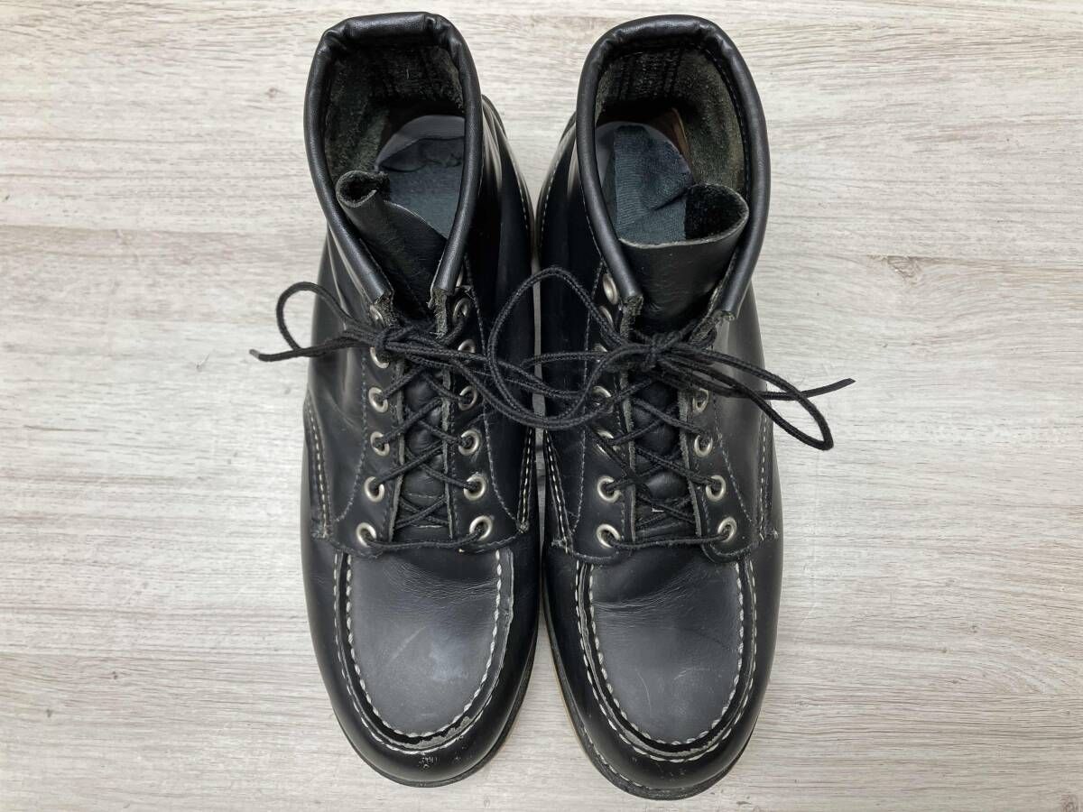  RED WING レッドウイング 8179 6インチクラシックモック ワークブーツ ブラッククロームレザー 犬タグ 2007年製 7 5 E その他 ブーツ 革靴