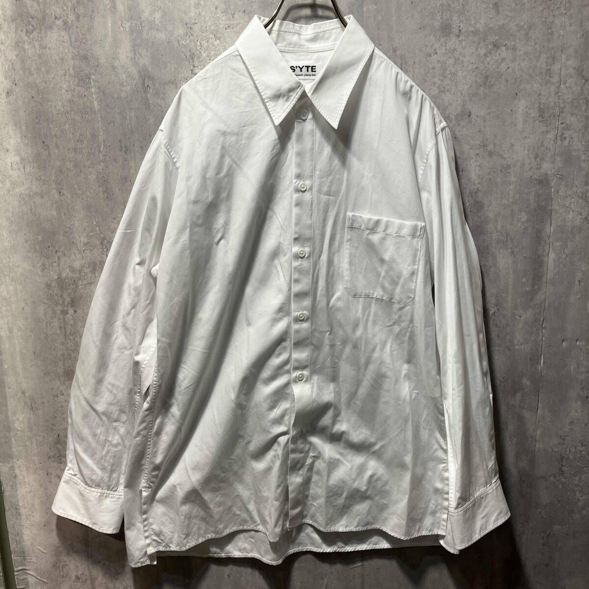 S YTE ブロードポケットシャツ UV B 56 080 サイズ4 ホワイト サイト