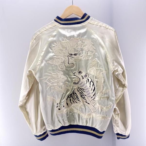 中古】テーラー東洋 モスキート×龍虎 リバーシブルスカジャン ブルー