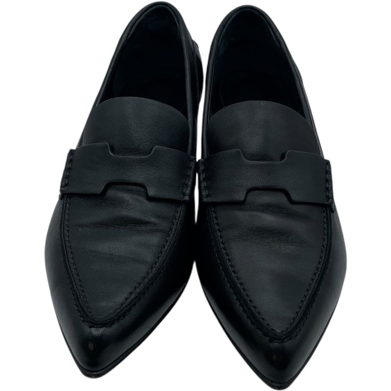 エルメス HERMES グロリアス40 ヒールローファー 231167 Z ブラック レザー レディース ローファー