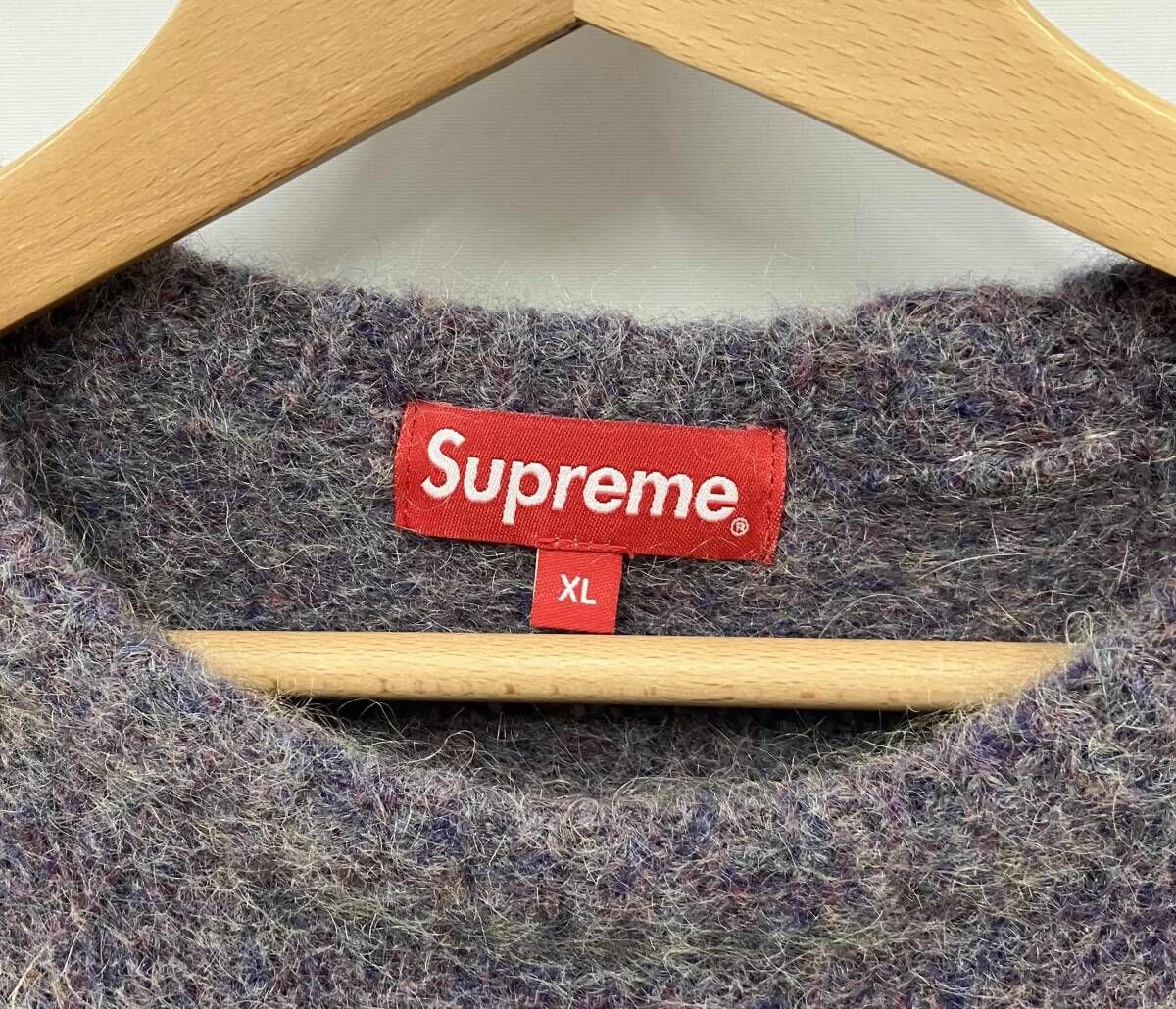 Supremeシュプリーム／SUPPTL006／22fw Mohair Sweater Purpleモヘアン 
