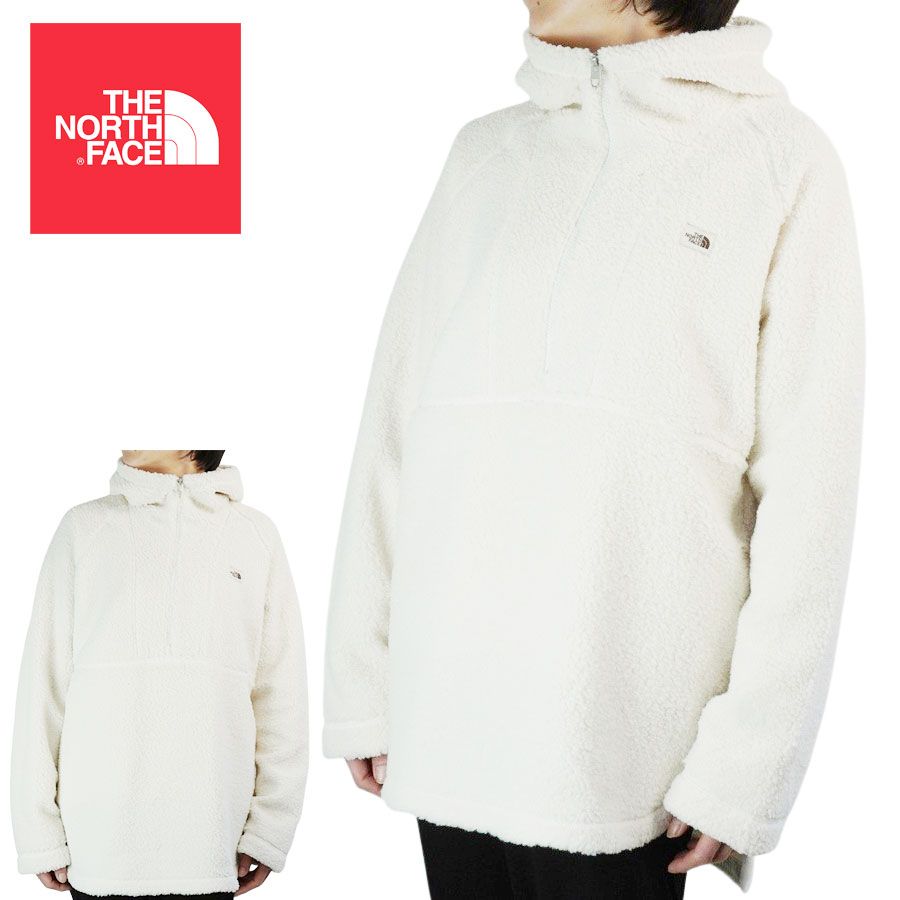 ノースフェイスTHE NORTH FACEレディース ジャケットW RIDGE FLC TUNIC ウィメンズ リッジ フリース チュニックGARDENIA WHITE ガーデニアホワイト 女性用 ボア ファー トップス 白