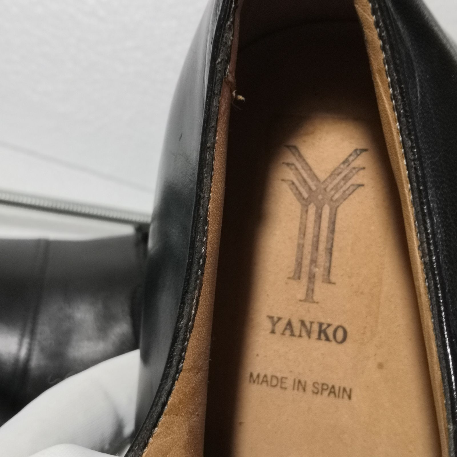 YANKO ヤンコ 革靴 ストレートチップ ビジネスシューズ 黒 サイズ8