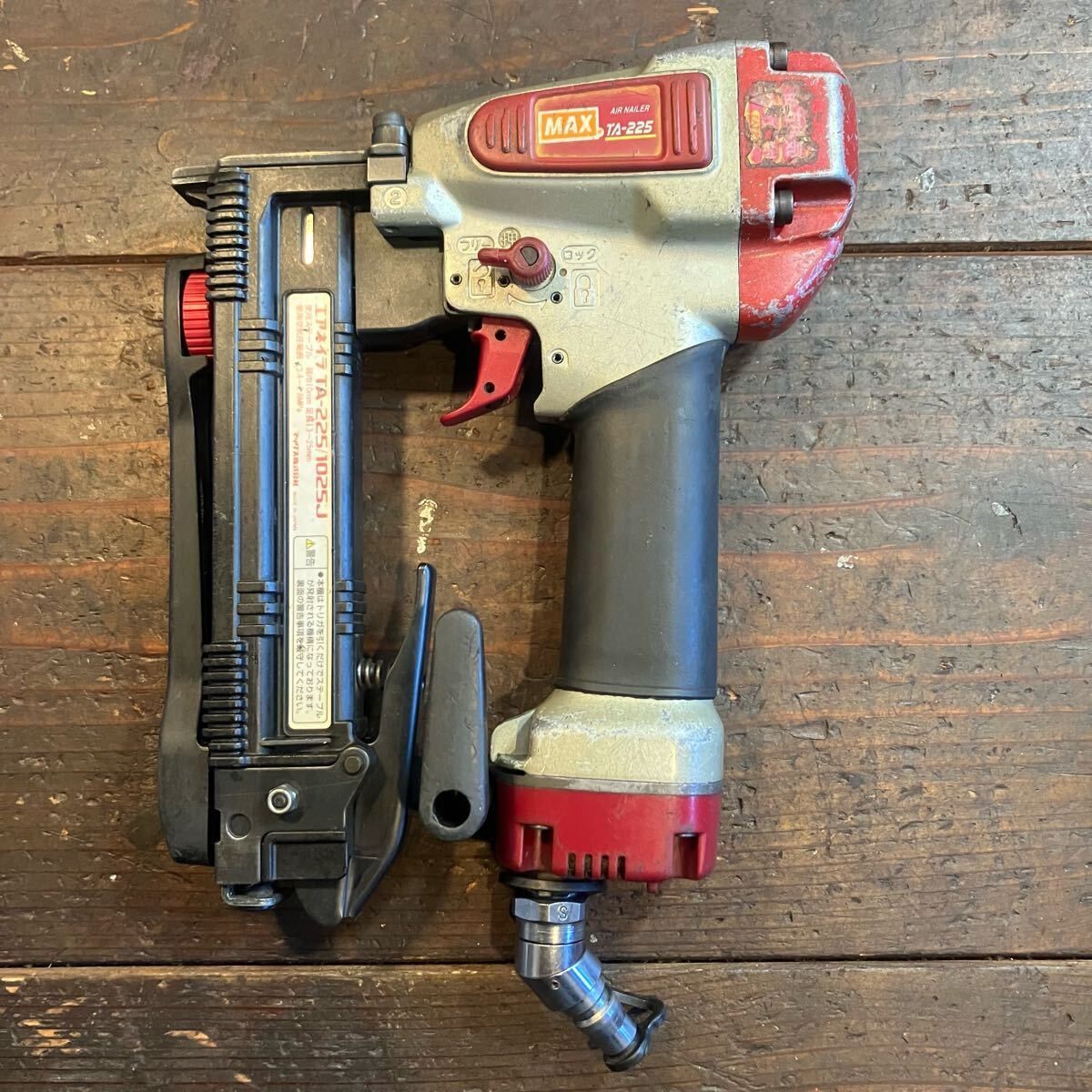 7日保証 整備済 消耗部品多数交換済 MAX マックス 常圧 10 mm エアタッカー TA 225 1025 J 動作良好