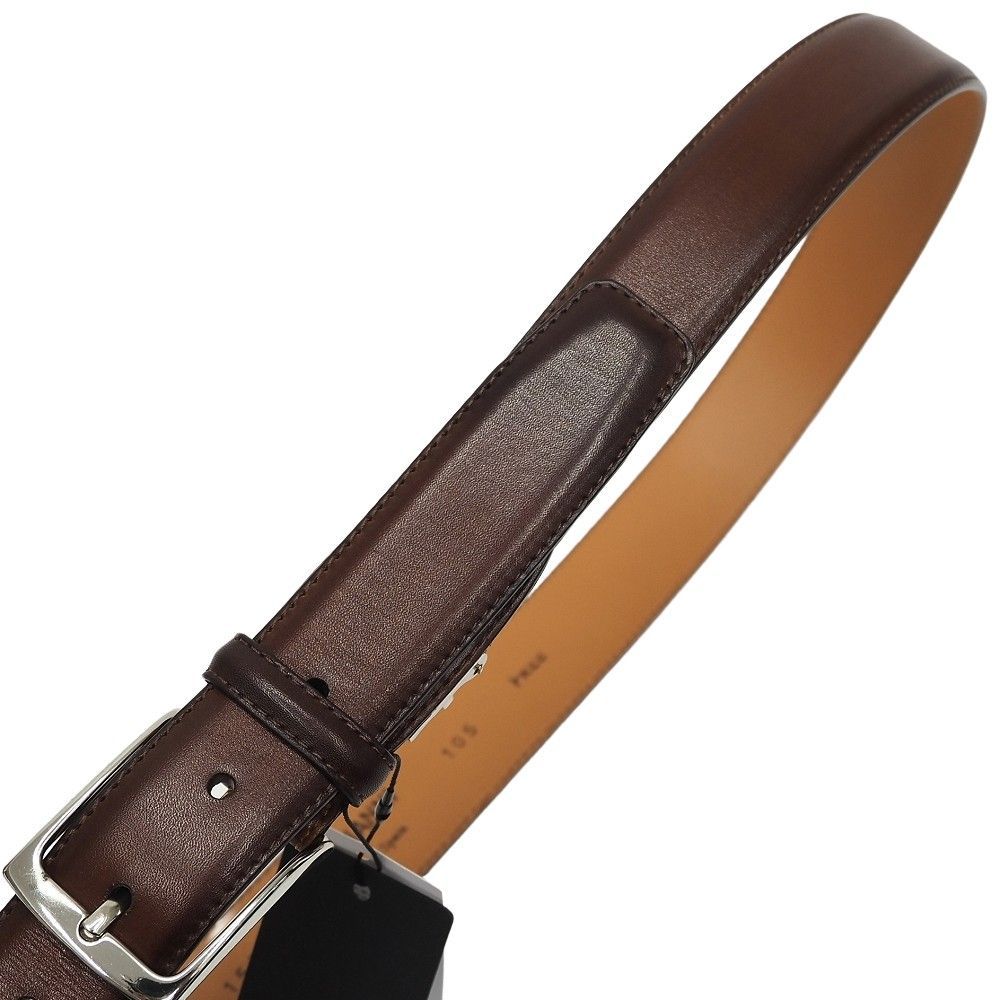 新品 MAGNANNI レザーベルト 【サイズ：FREE】 ブラウン パティーヌ