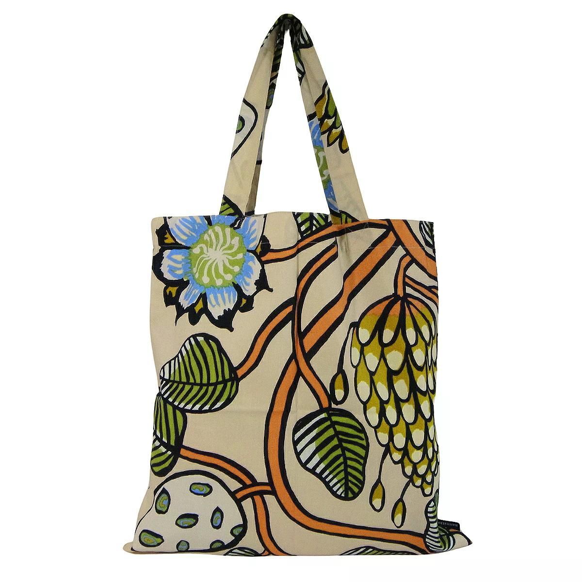 マリメッコ MARIMEKKO marimekkoトートバッグ ◇新品◇ マチ無し エコ