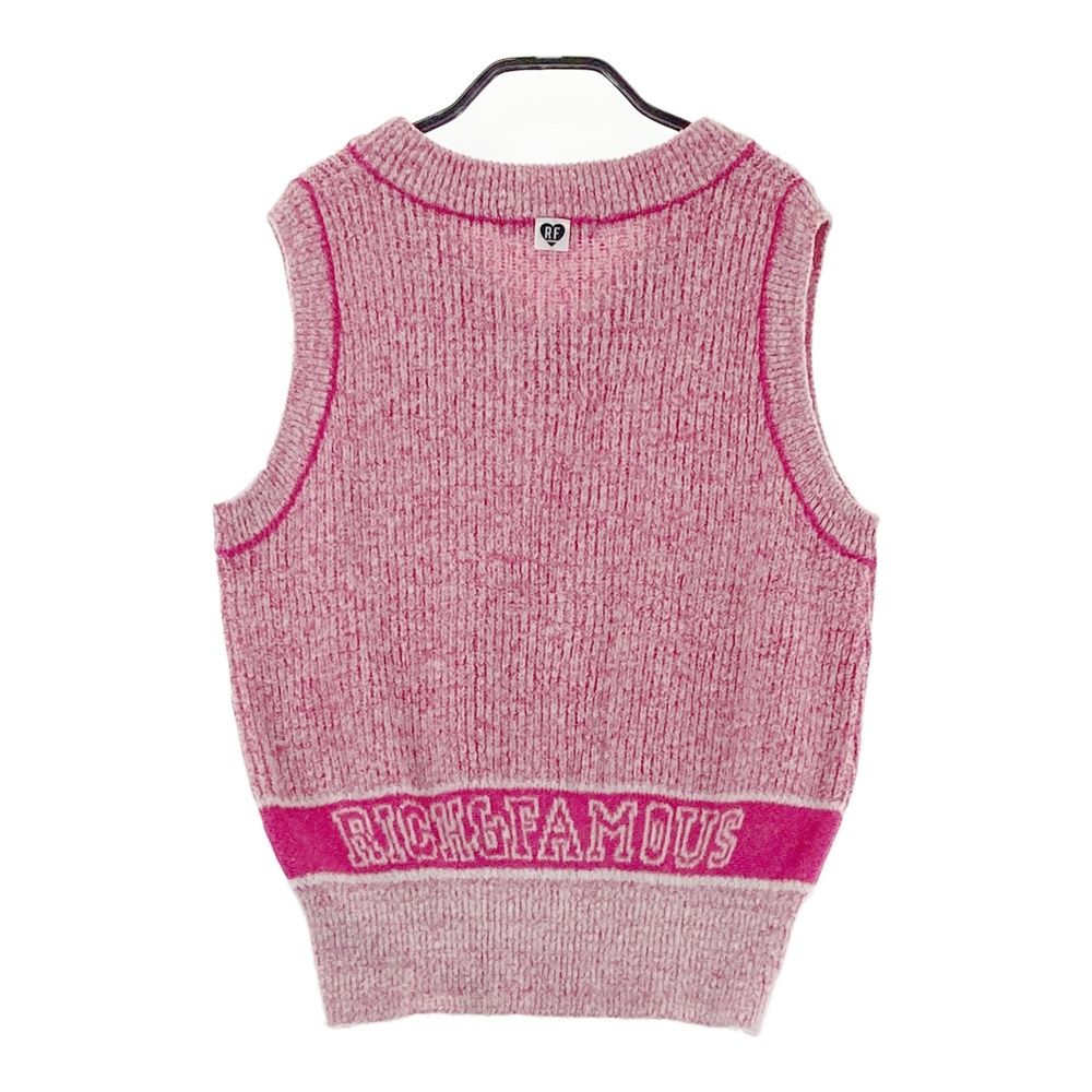 サイズ 38 MARK LONA マークアンドロナ ニットベスト ピンク系 ゴルフウェア レディース ストスト