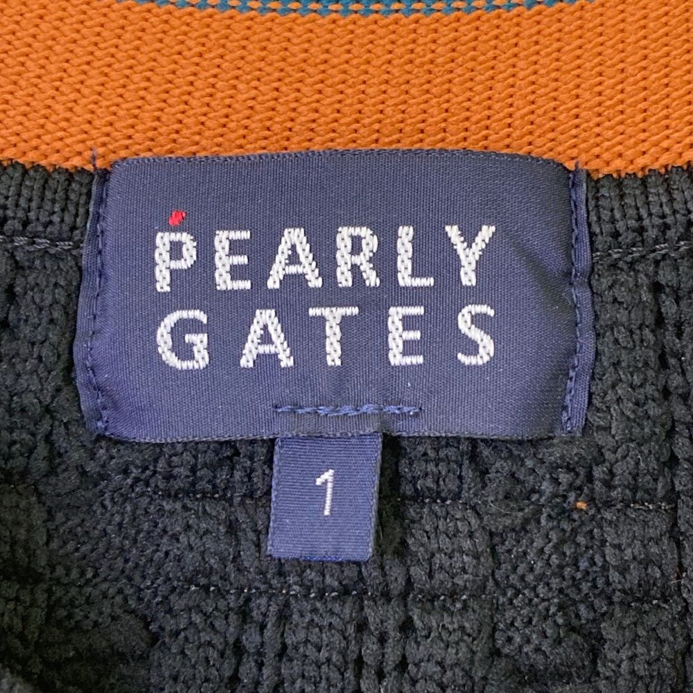 ゴルフ サイズ：1 PEARLY GATES パーリーゲイツ ニットベスト ブラック