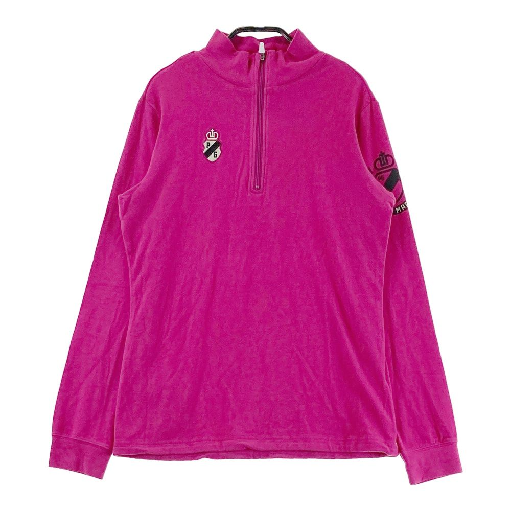 サイズ：1 PEARLY GATES パーリーゲイツ ハーフジップ長袖Tシャツ