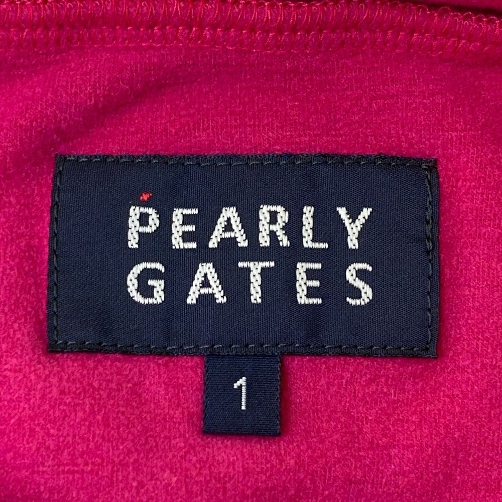サイズ：1 PEARLY GATES パーリーゲイツ ハーフジップ長袖Tシャツ