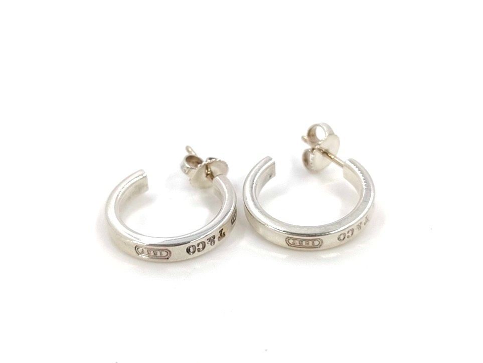 33 ティファニー Tiffany Co SV 925 1837 フープ ピアス