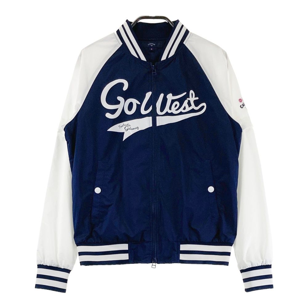 サイズ：M CALLAWAY キャロウェイ 2WAY ジップジャケット ネイビー系