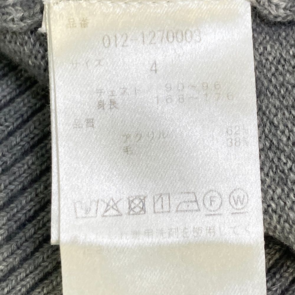 サイズ：4 NEW BALANCE GOLF ニューバランス ニット セーター グレー系