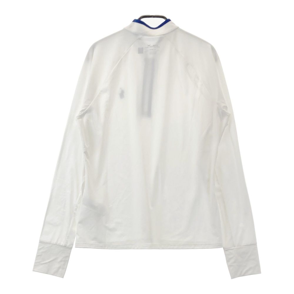 サイズ：M RLX ラルフローレン 長袖ハーフジップTシャツ ホワイト系