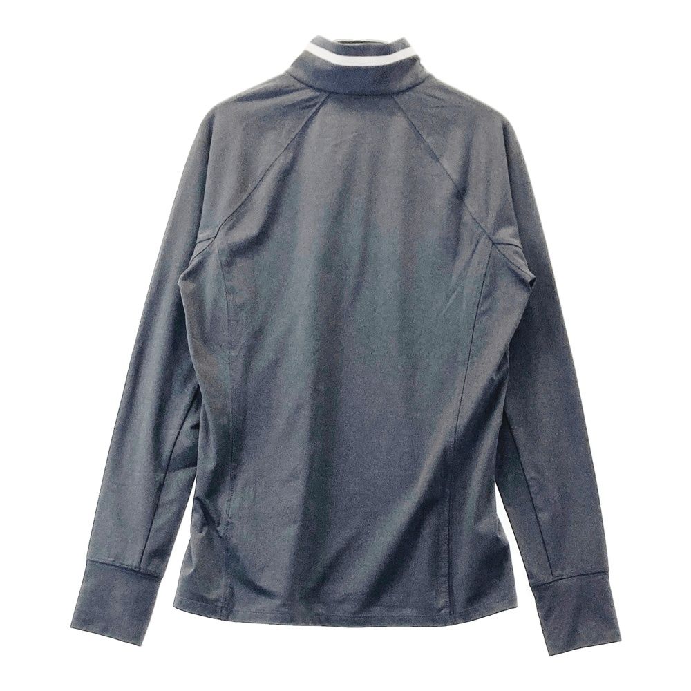 サイズ：S RLX ラルフローレン 長袖ハーフジップTシャツ グレー系