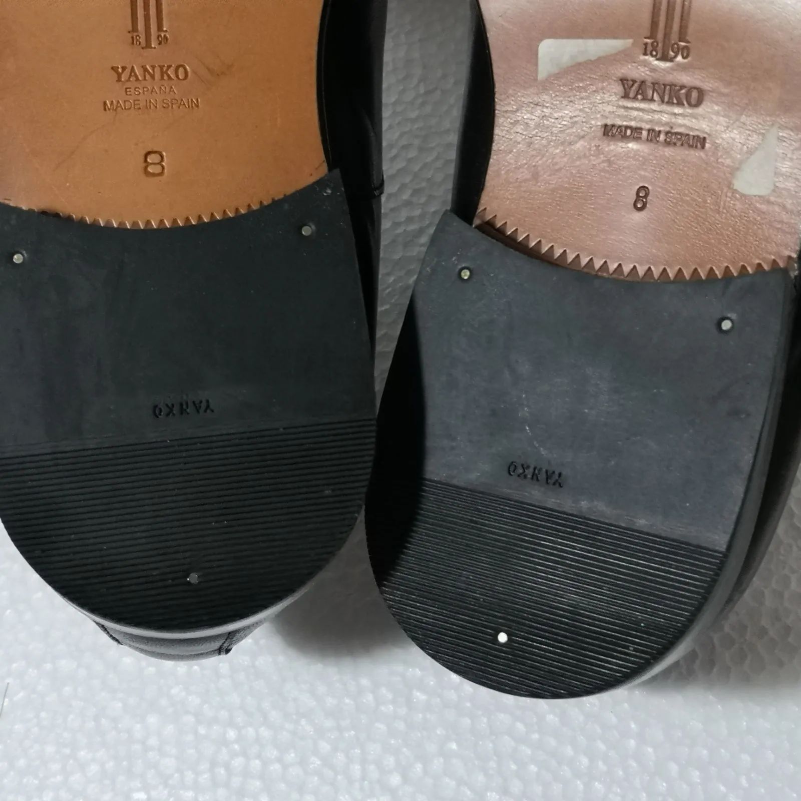 YANKO ヤンコ 革靴 ストレートチップ ビジネスシューズ 黒 サイズ8