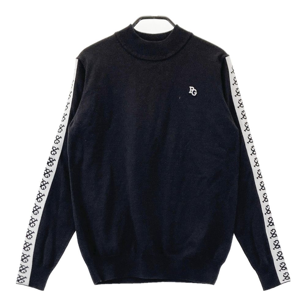 サイズ 2 PEARLY GATES パーリーゲイツ ニット セーター ブラック系 ゴルフウェア レディース ストスト