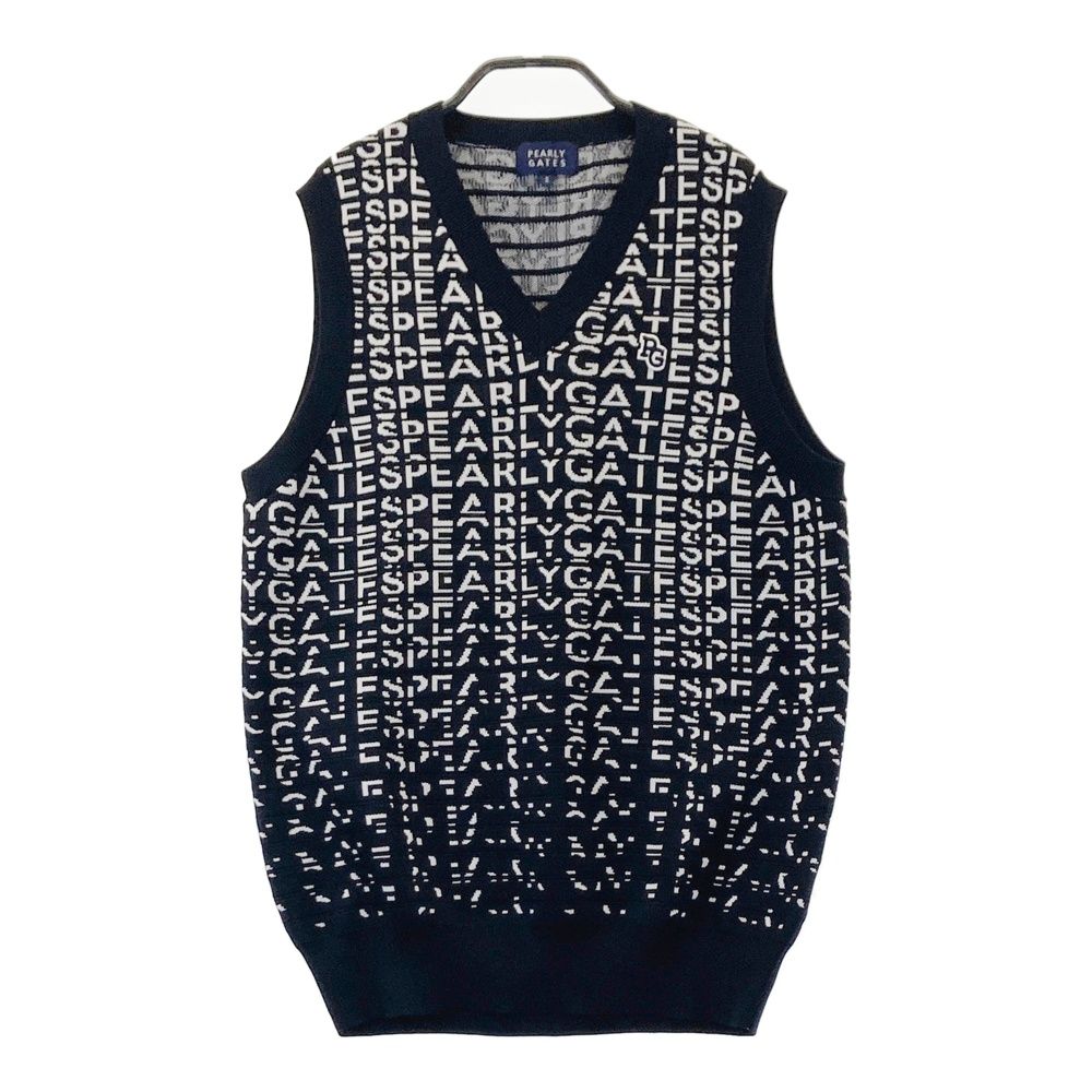 サイズ：2 PEARLY GATES パーリーゲイツ ベスト ネイビー系