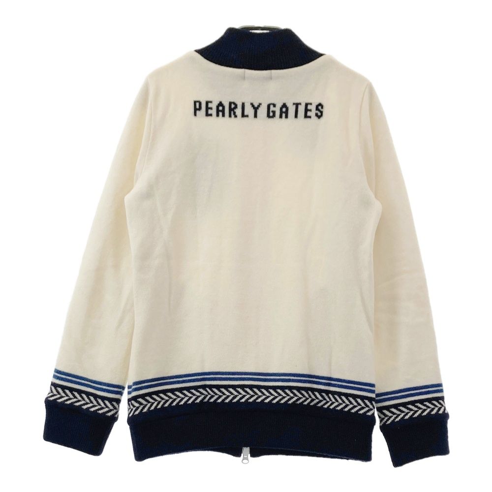 サイズ：1 PEARLY GATES パーリーゲイツ 裏メッシュ ニット ジップ