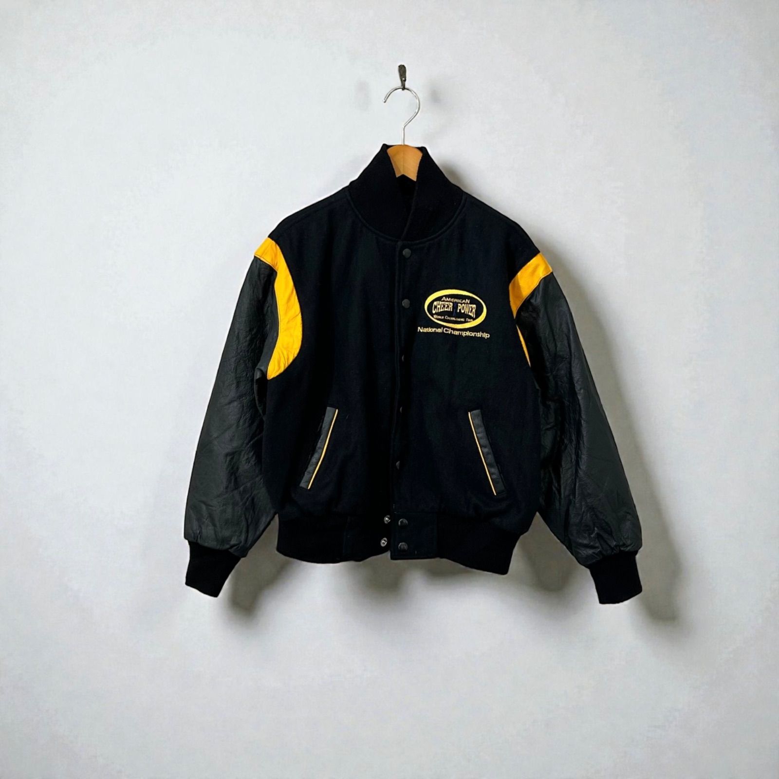 90’s スタジャン ブルゾン ブラック メンズライク