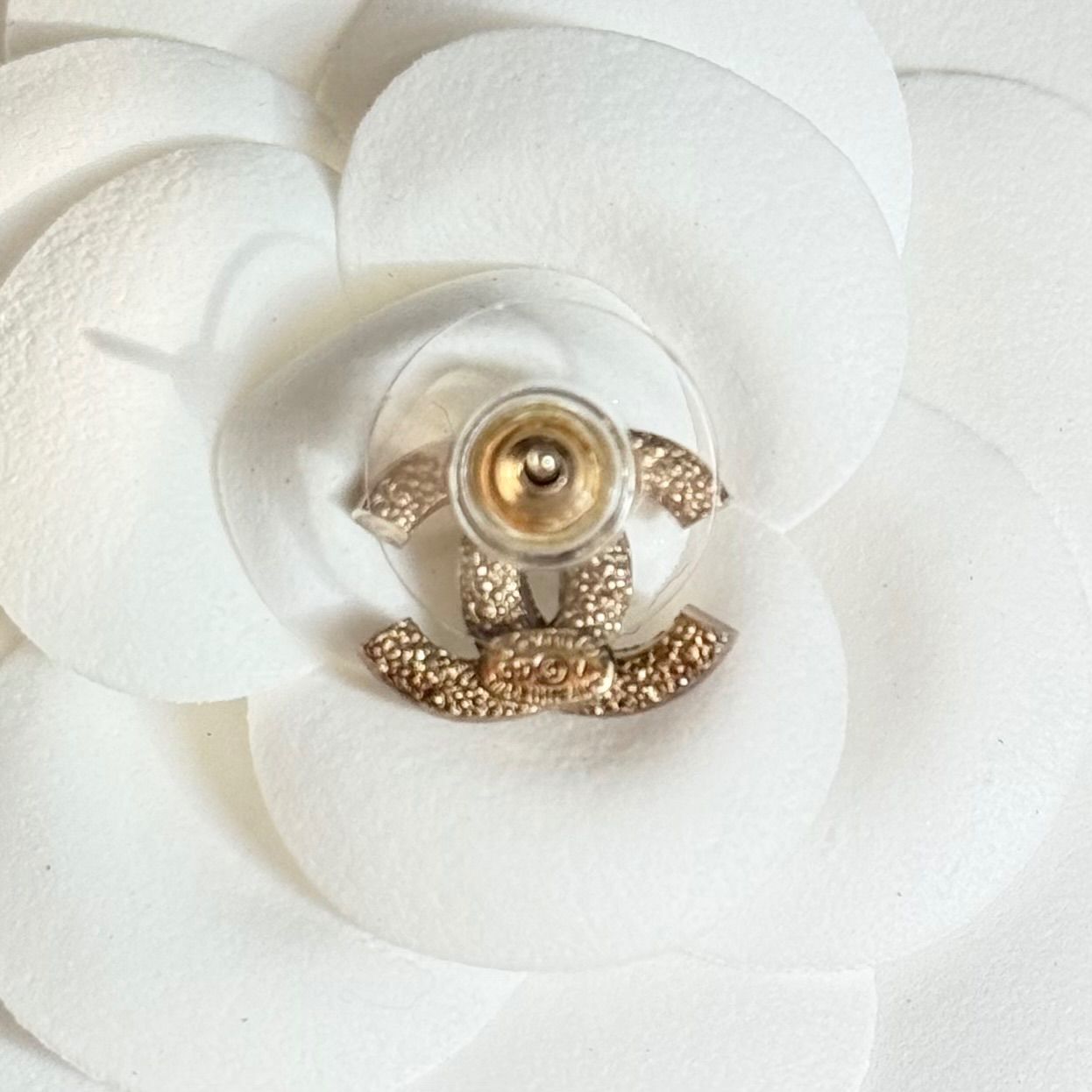 CHANEL シャネル ココマーク ストーン ピアス 片耳 ゴールド