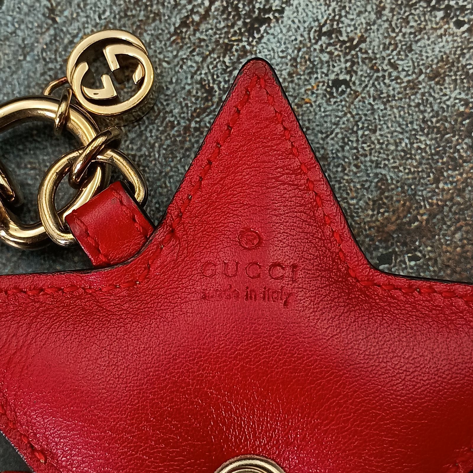 GUCCI グッチ GG柄 スターモチーフ キーホルダー チャーム ハート