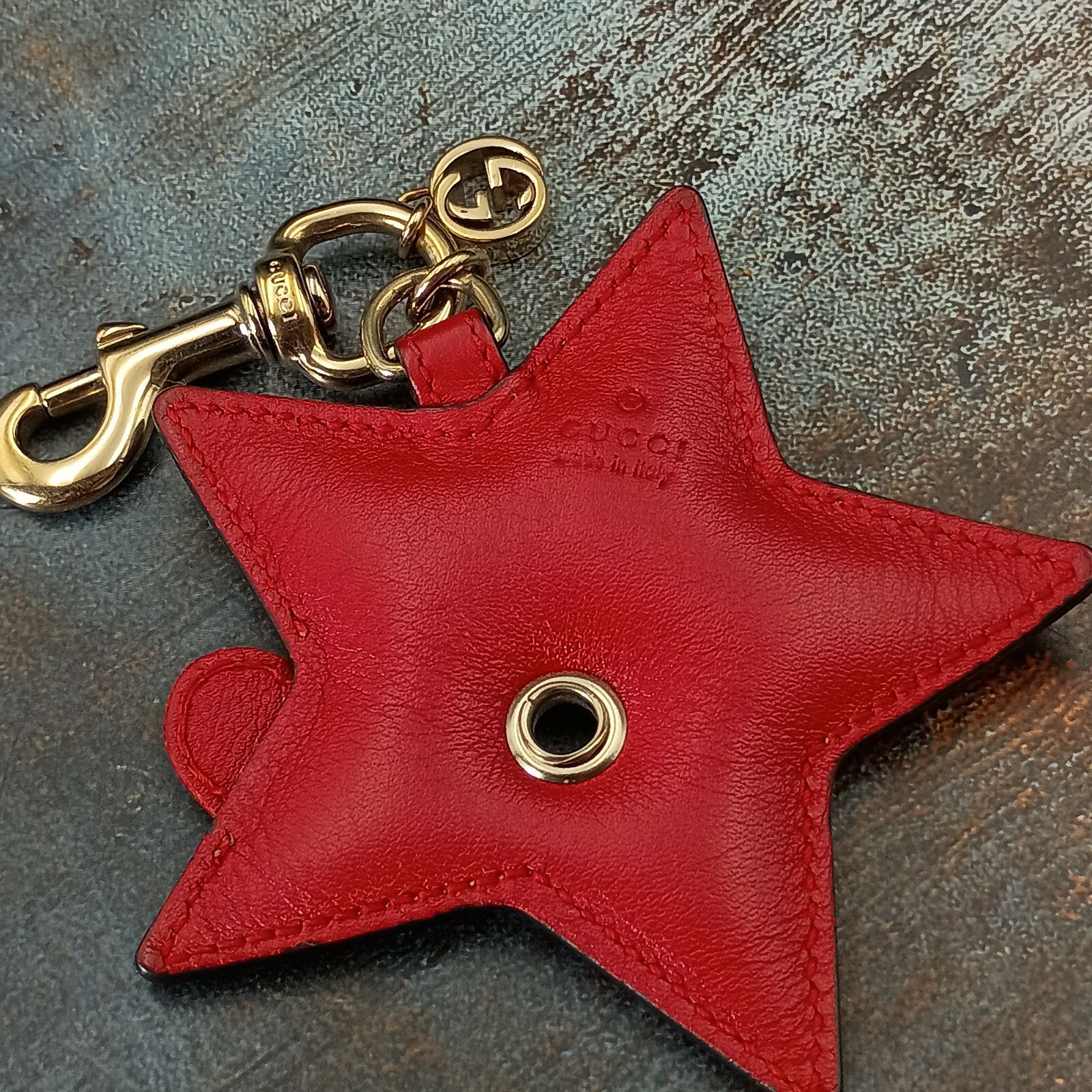 美品　希少　GUCCI GG柄　スターモチーフ　キーホルダー GUCCI グッチ GG柄 スターモチーフ キーホルダー チャーム ハート