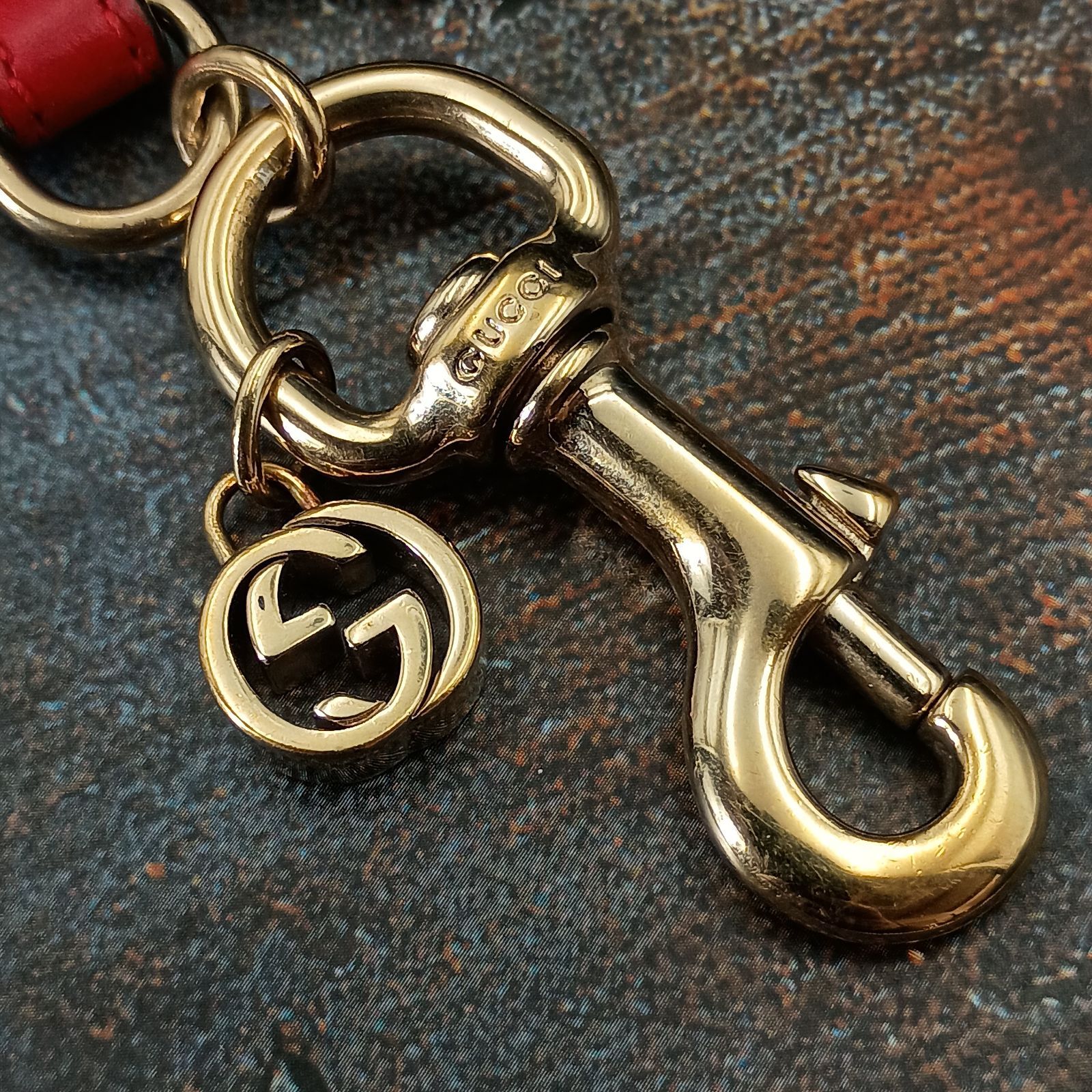 GUCCI グッチ GG柄 スターモチーフ キーホルダー チャーム ハート