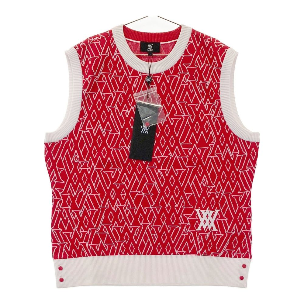 サイズ：L ANEW GOLF アニューゴルフ 2025年モデル ニットベスト ロゴ