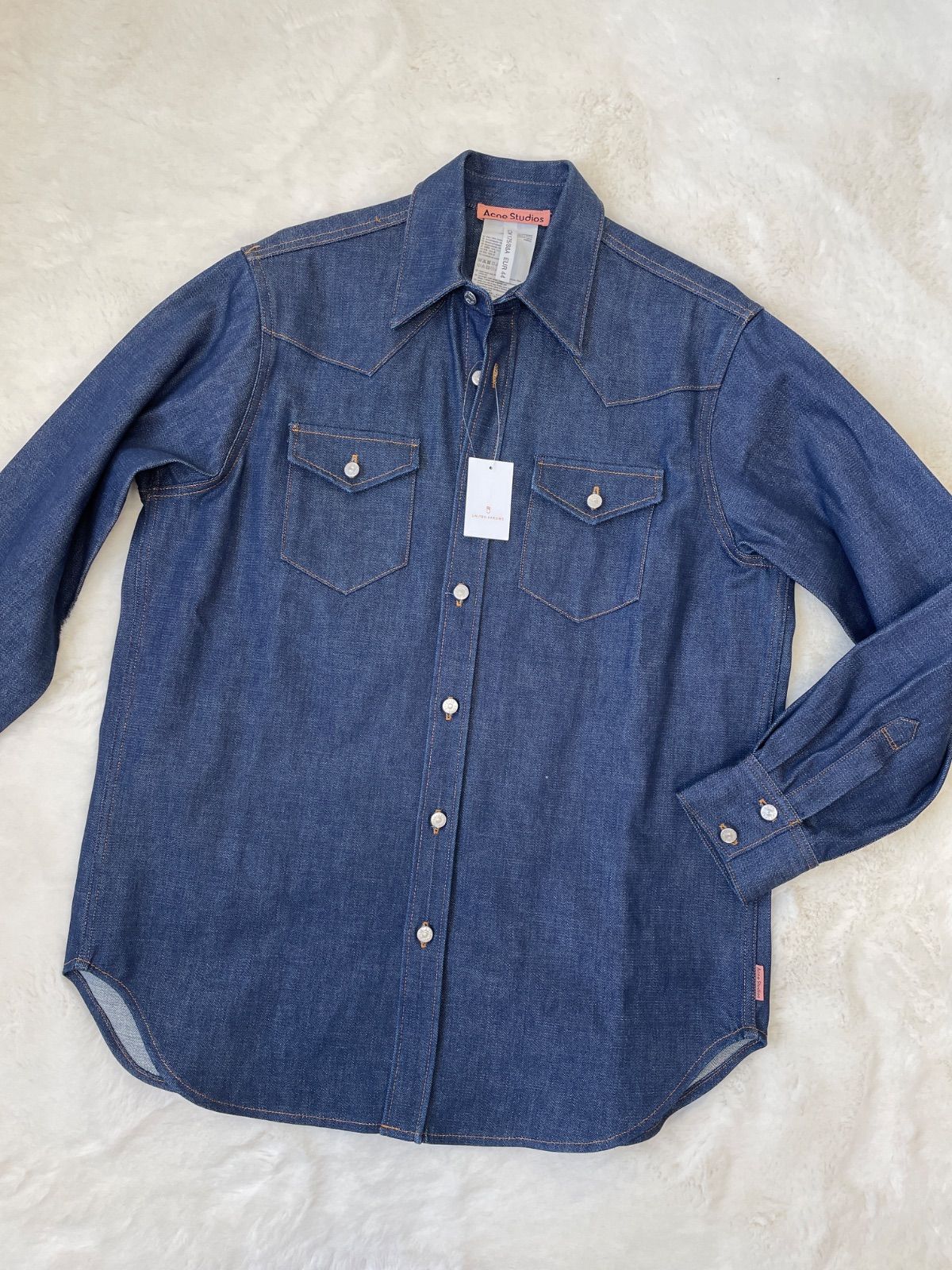 アクネストゥディオズ デニムシャツ ネイビー サイズ44 【未使用品
