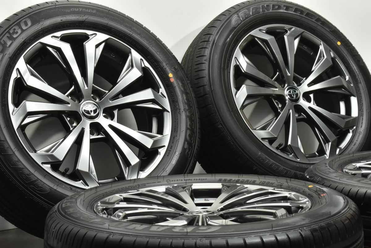 新車外し トヨタ RAV 4 ハイブリッドGグレード 18 in 7 J 35 PCD 114 3 グラントレックPT 30 225 60 R ハリアー ヴァンガード 流用