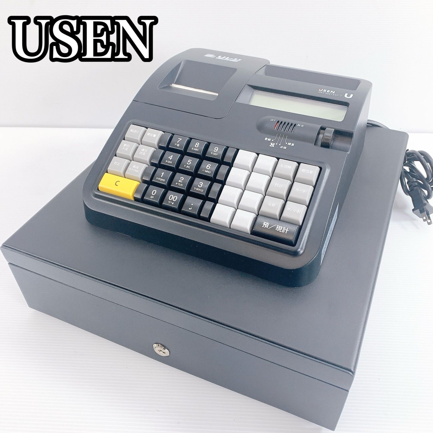 【動作品】USEN Uレジ レジスター 電子レジスター U-ECR001 H-210 USEN 電子レジスター Uレジ U-ECR001 ブラック 動作確認済み