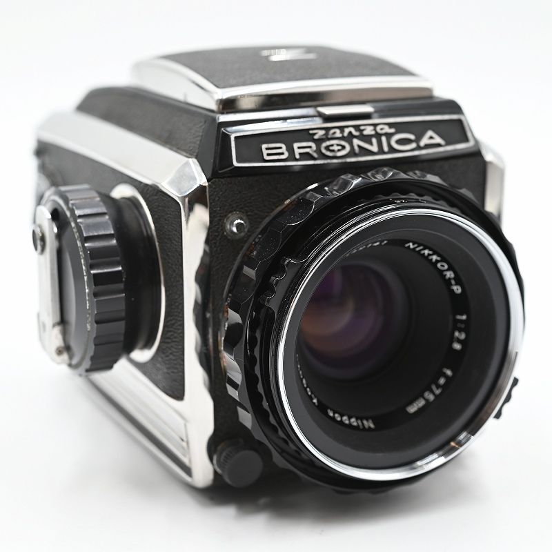BRONICA ブロニカ C NIKKOR P 75 mm F 2 8 Nippon Kougaku 整備済み フィルムカメラ