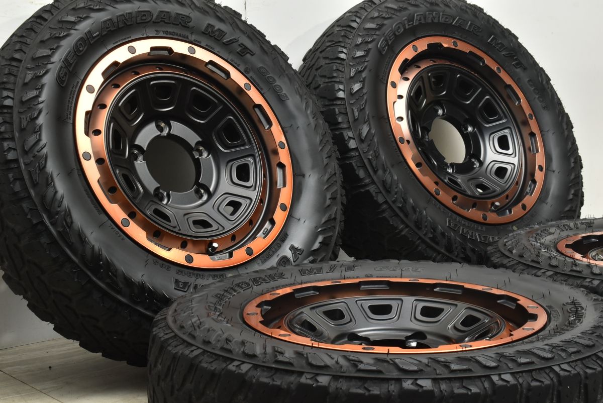 カスタム用に LMG DS 10 15 in 5 J PCD 139 7 ヨコハマ ジオランダー M T G 003 195 80 R ジムニーシエラ ジムニーノマド
