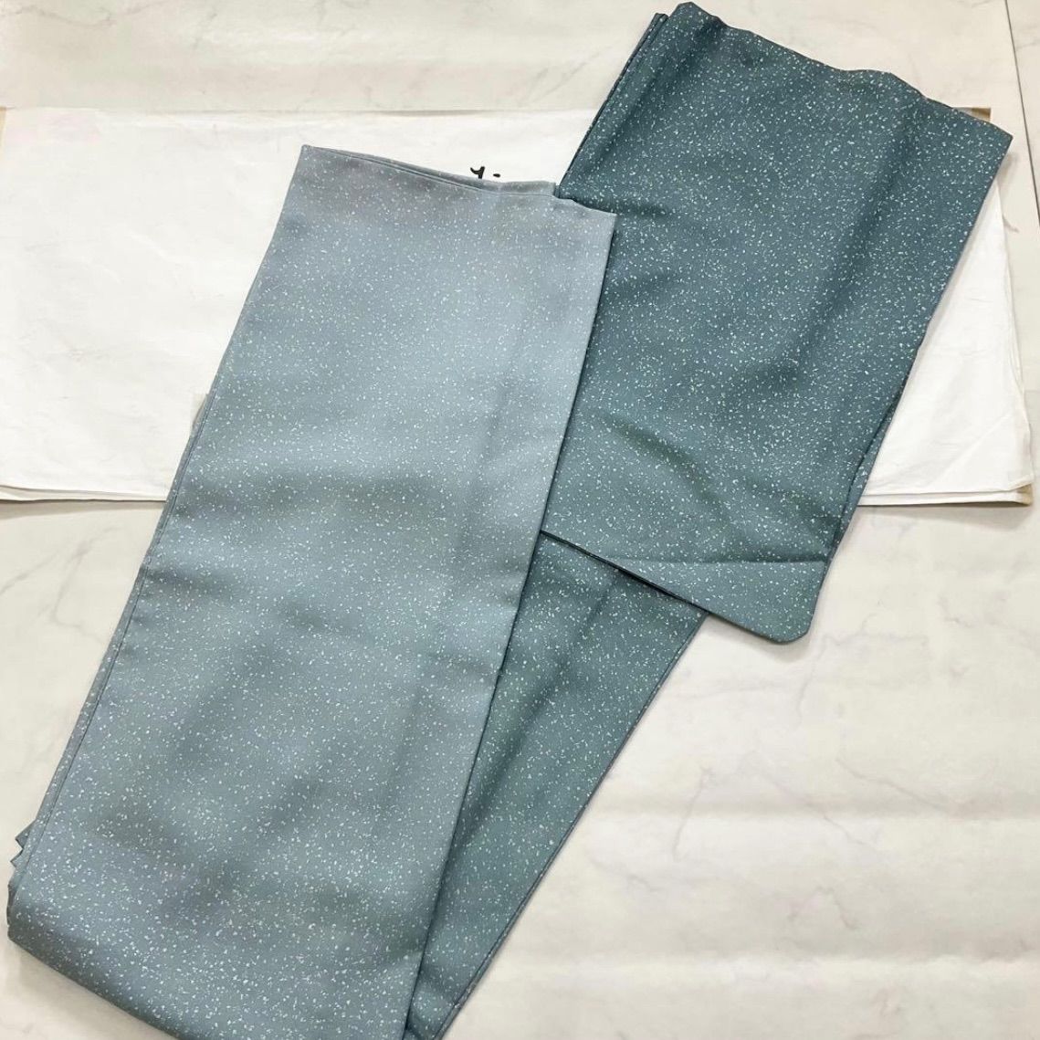 ◆kimono one◆kimonoarisa◆ な色合いの附下◆刺繍◆袷◆広衿◆裄長◆裄63.5肩丈159.5◆