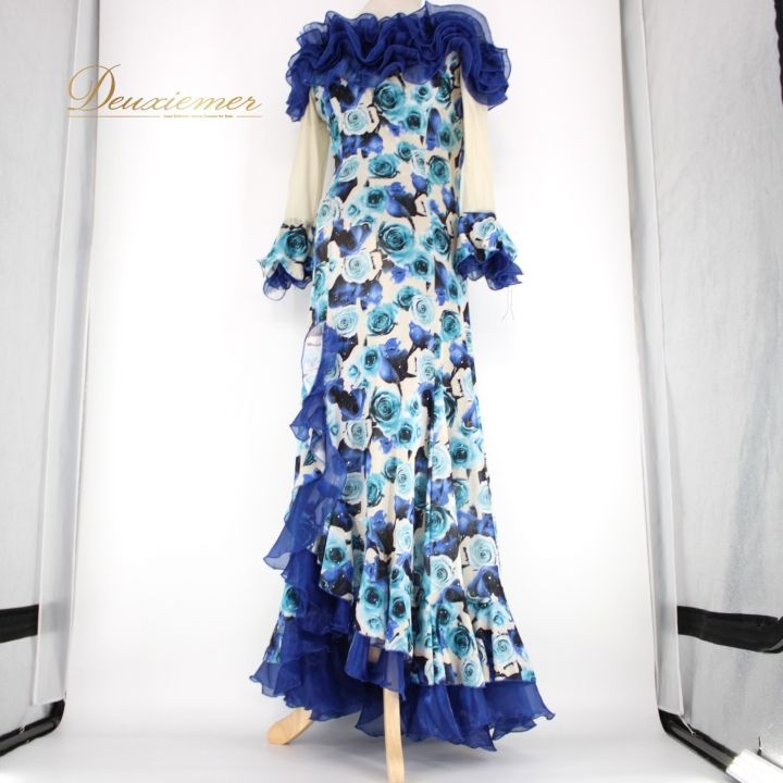 社交ダンス 衣装 スタンダード ドレス ワンピース パーティ衣装 オール