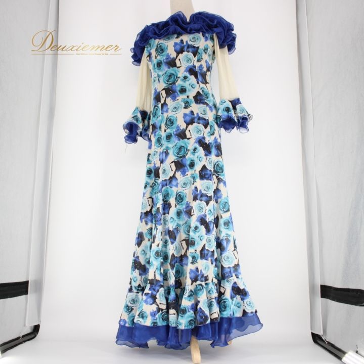 社交ダンス 衣装 スタンダード ドレス ワンピース パーティ衣装 オール