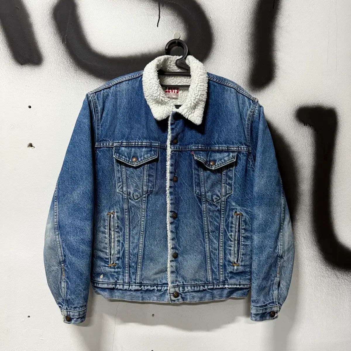 80s リーバイス USA 71608 シェルパ デニム トラッカー ジャケット