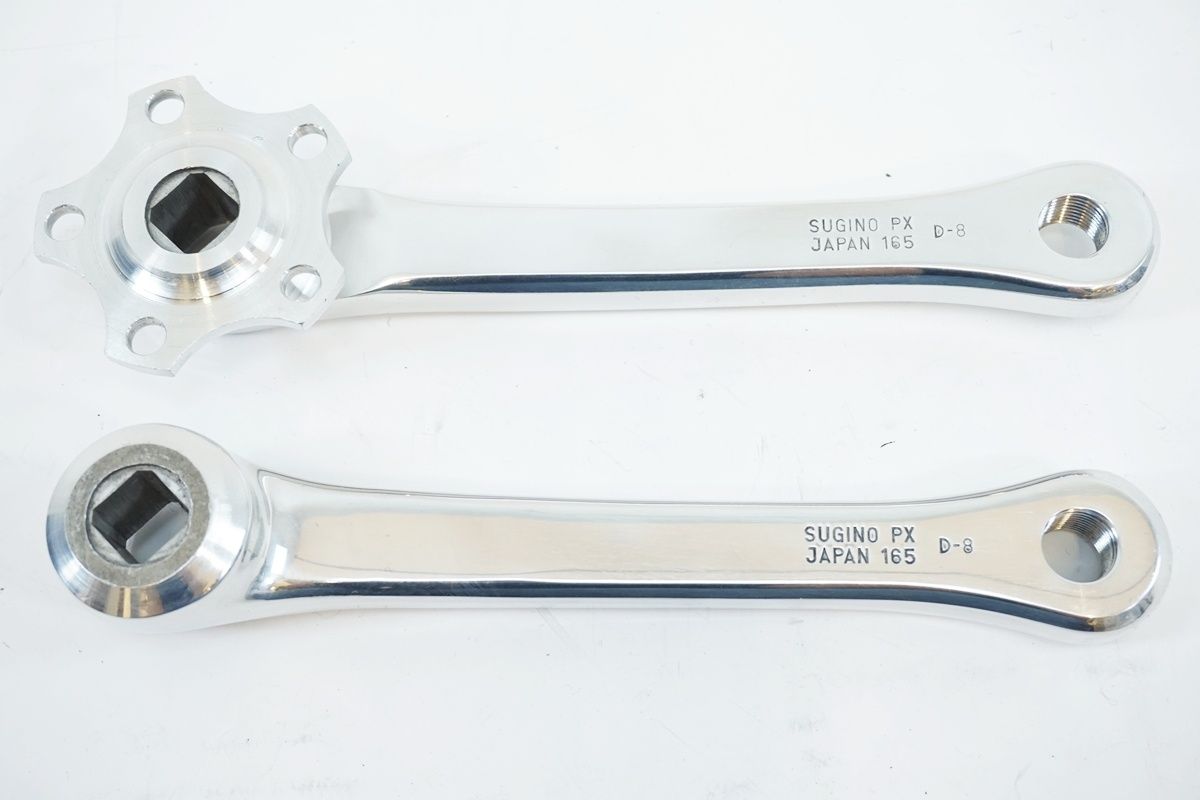 スギノプロダイナミッククランクセット165mm(ポリッシュ)クランク PRO