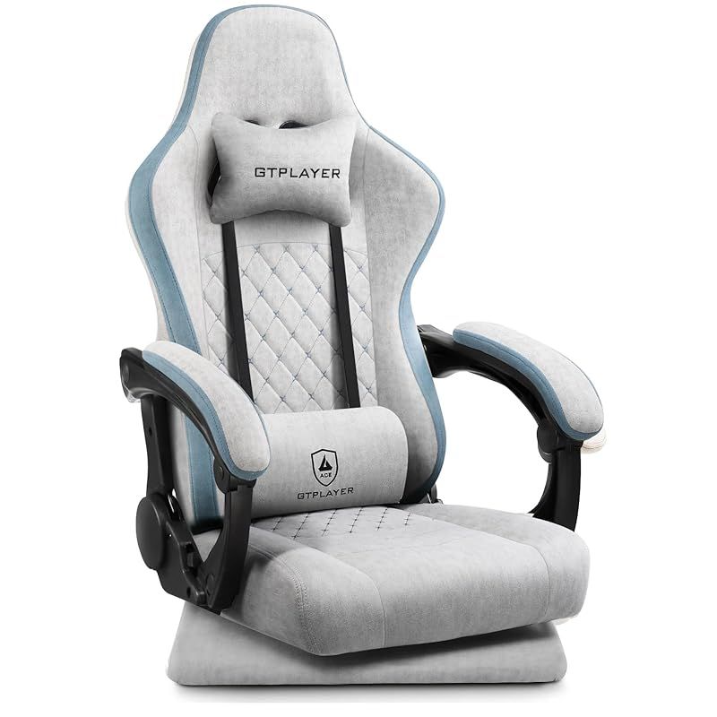 在庫 ゲーミングチェア ゲーミング座椅子 ファブリック ゲームチェア デスクチェア 360°回転座椅子 ポケットコイルが内蔵 連動アームレスト 165°リクライニングチェア ランバーサポートハイバック 蒸れない 腰が痛くならない テレ