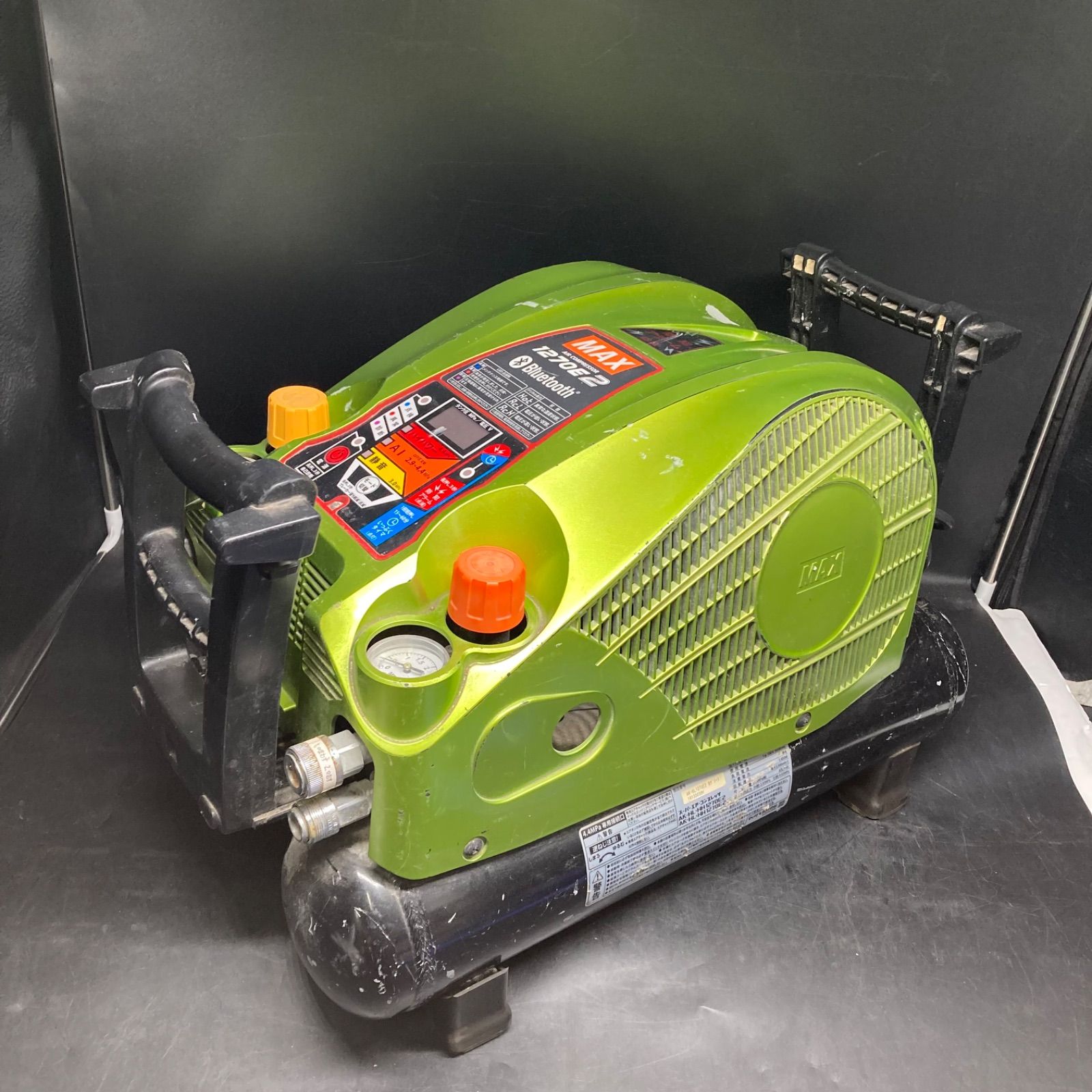 K 0016 MAX マックス AK エアコンプレッサー ブライトグリーン 常圧 高圧エアコンプレッサー